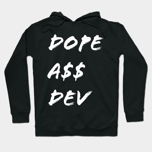 Dope A$$ Dev - White Hoodie by nerdyandnatural